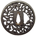 鉄地南蛮鰐透かし鐔-Tsuba Nanban-