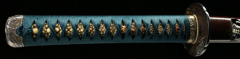 日本刀・河内守源国英・柄前　JAPANESE SWORD by TOKKA