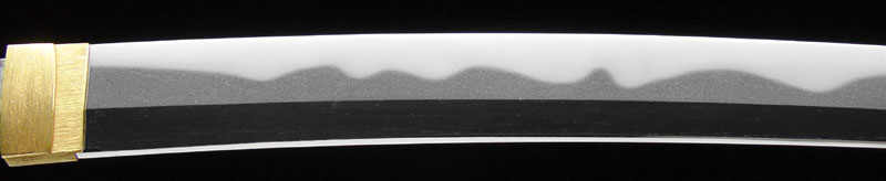 日本刀・画像・粟田口近江守忠綱・はばき・刃文